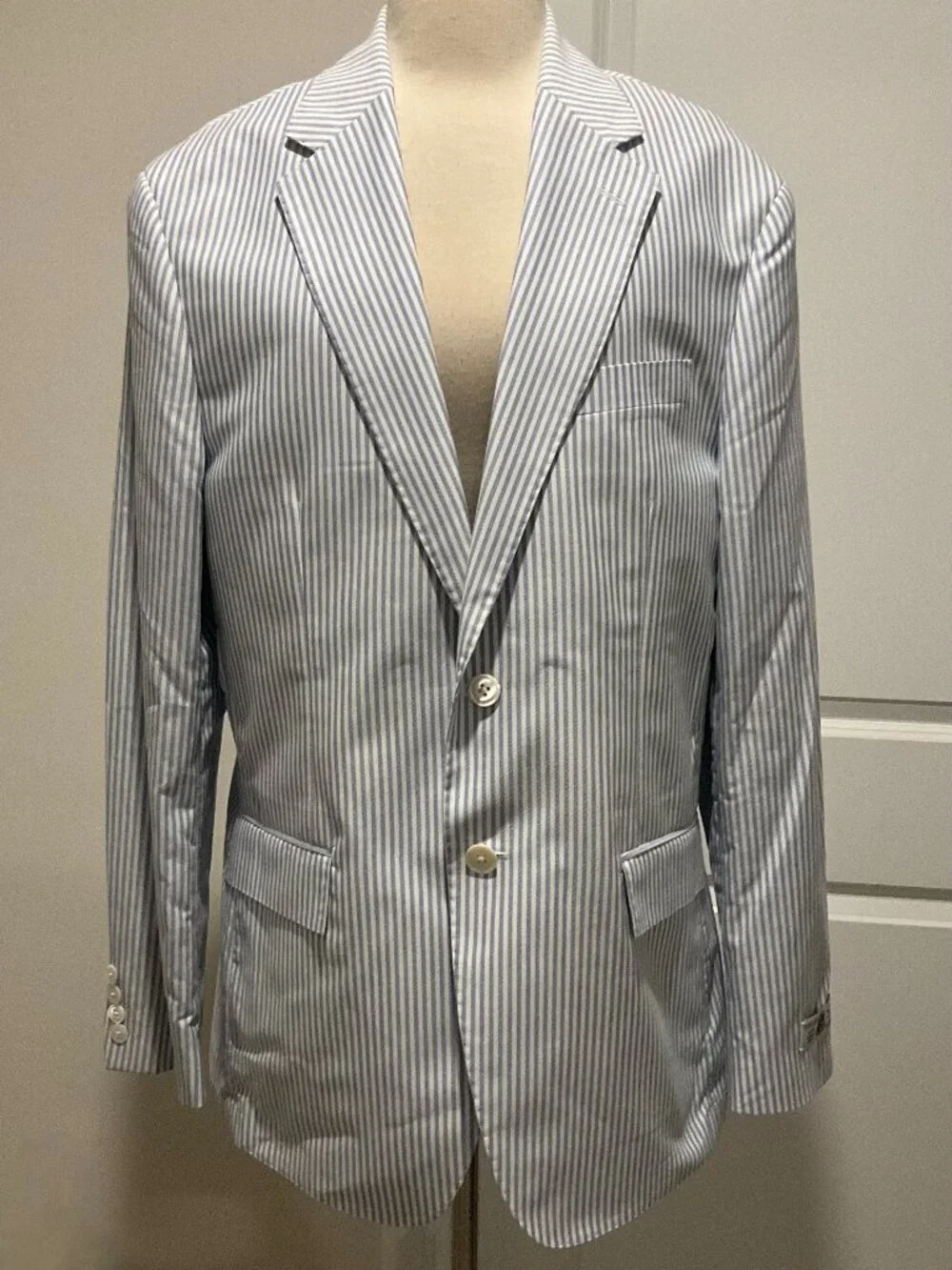 J.CREW crosby classic-fit suit jacket in portuguese cotton oxford. SIZE: 40/REGU